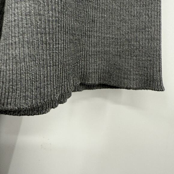 Dolce&Gabbana Men Silk Henley Shirt Ribbed Jersey Grey Short Sleeve IT 54 US 44 - Picture 4 of 13